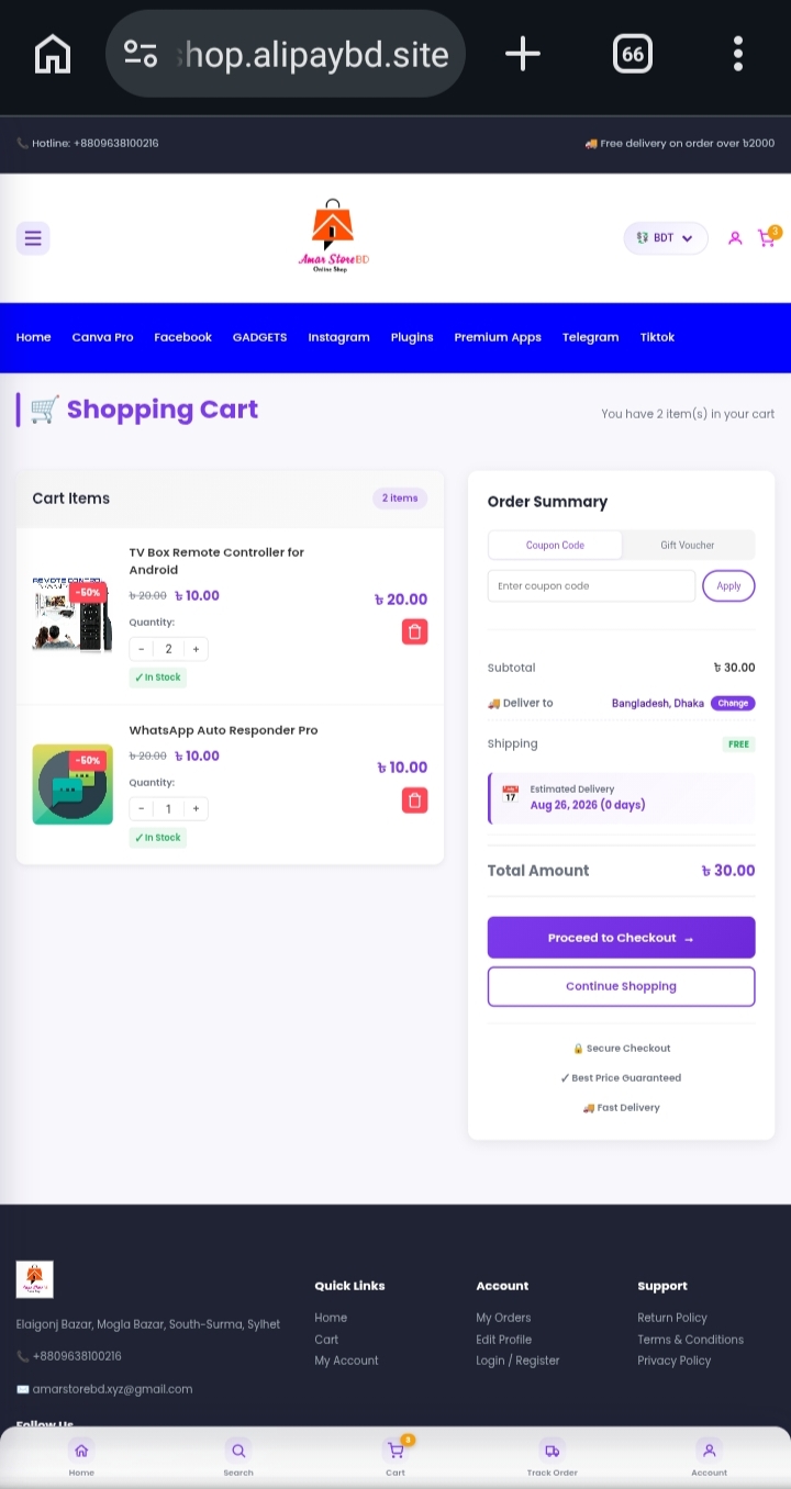 Premium Ecommerce with Digital Products Website