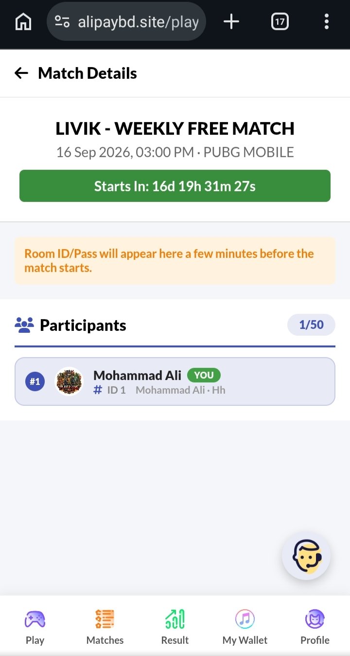 PUBG | FREE FIRE | LUDO TOURNAMENT WEBSITE